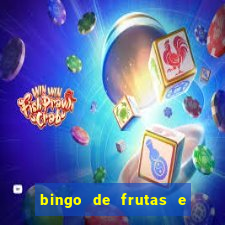 bingo de frutas e legumes para imprimir